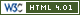 W3C valid html 4.01